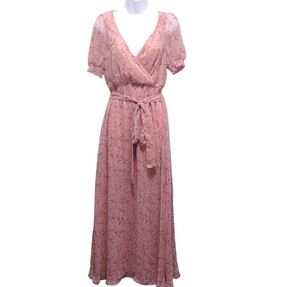Linda Farrow Floral Backless Sheer Shoulders Lace sundress Deep Cleavage - Picture 1 of 6